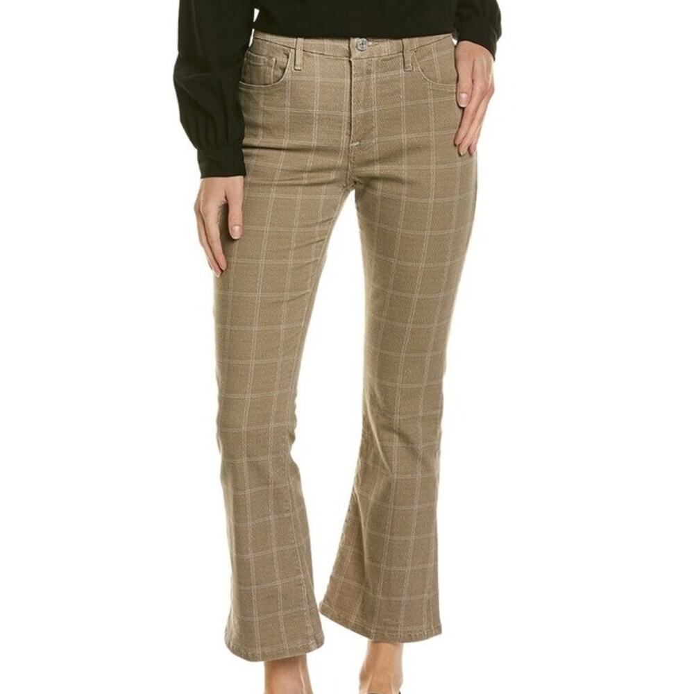 Frame NWT Le Crop Mini Bootcut Skyblue Plaid Women's Jeans Size 29 Mid Rise